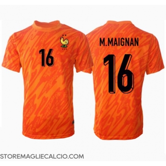 Francia Mike Maignan #16 Portiere Maglia Gara Trasferta Repliche Europei 2024